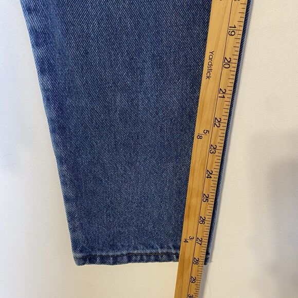 Vintage 90s Levis 512 Jeans Women 27 Blue High Rise Mom Tapered Leg Made USA - Picture 6 of 13